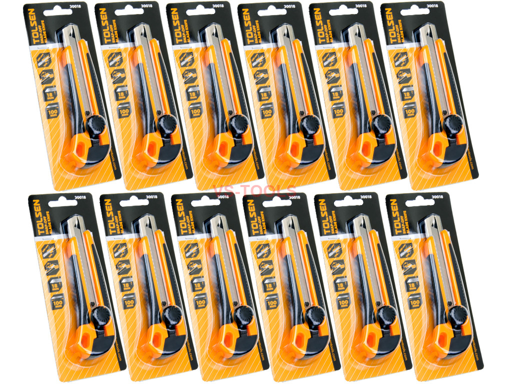 Lot of 12pcs Utility Knife Ratchet Retractable Razor Blade